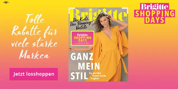 Werbemittel BRIGITTE Shopping Days