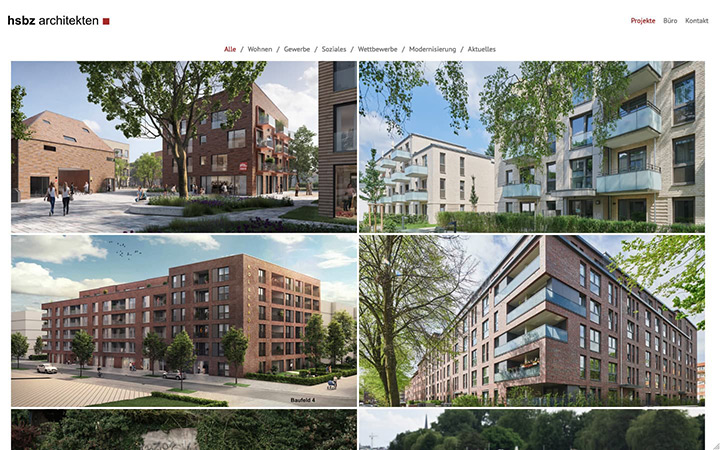 HSZB Website Screenshot