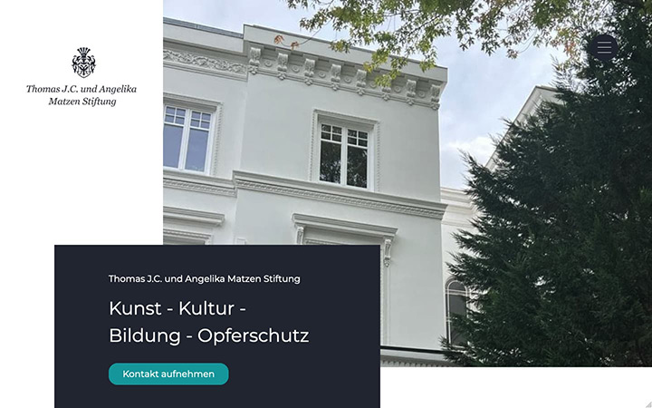 Matzen Foundation Website Screenshot