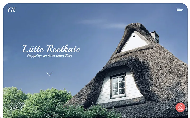 Lütte Reetkate Website – Startseiten-Design