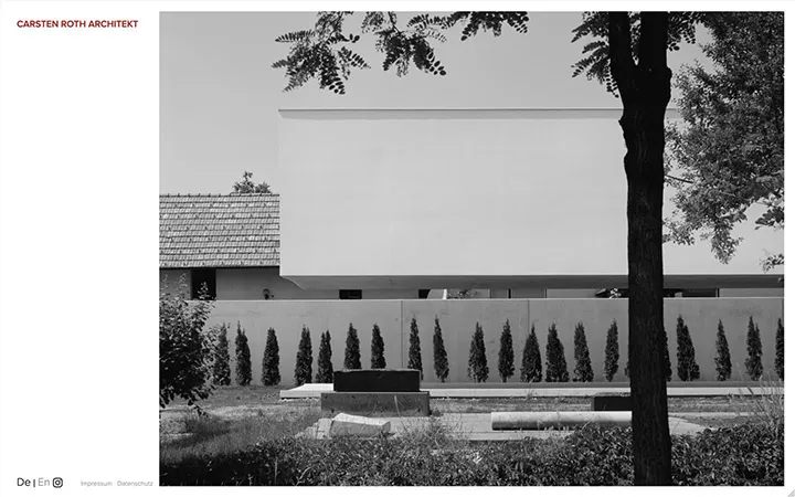Carsten Roth Website – Startseiten-Design