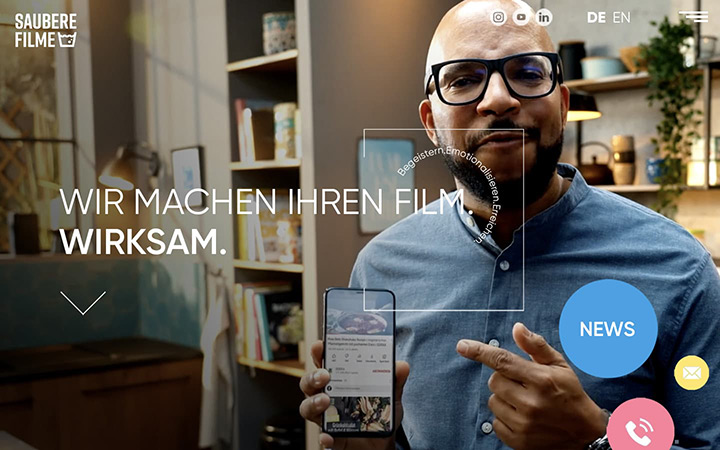 Saubere Filme Website Screenshot